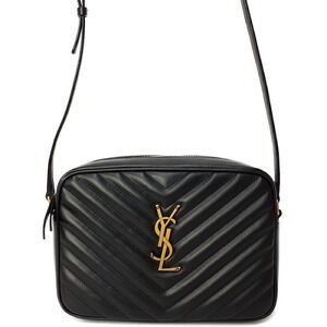 Saint Laurent Quilted Matelasse Paris Lou Camera Chain Shoulder Bag